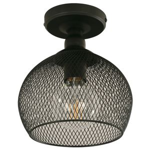 Lámpara de Techo Negro 1 Luz E27 60 W