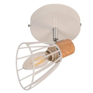 Lámpara de Techo Reflectora Blanco 1 Luz E14 40 W