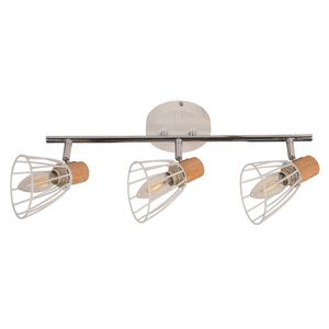 Lámpara de Techo Reflectora Blanco 3 Luz E14 40 W