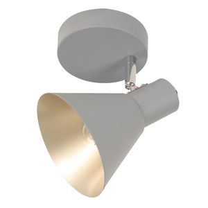 Lámpara de Techo Reflectora Gris 1 Luz E14 40 W