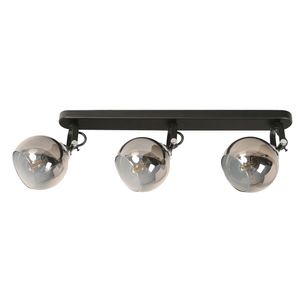 Lámpara de Techo Reflectora Negro 3 Luces E27 40 W