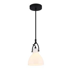 Lámpara de Techo Colgante Vidrio Blanco 1 Luz E27 40 W