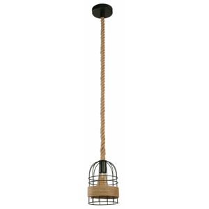 Lámpara de Techo beige y negro 1 Luz E27 60 W