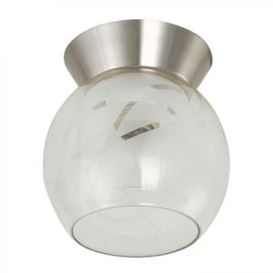 Lámpara de Techo Niquel Satinado 1 Luz E27 60 W