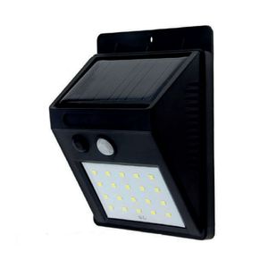 Foco Solar Externo Muro Con Sensor 600 Lúmenes 3 W