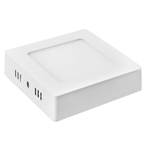 Panel led sobrepuesto Cuadrado 3000k 12 W Luz Cálida