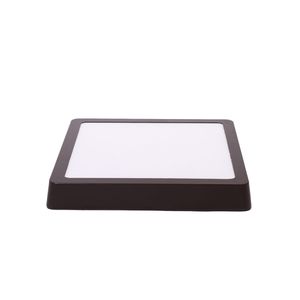 Plafón Led techo Cuadrado Chocolate 1 Luz 18 W