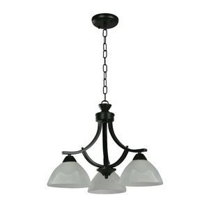 Lámpara De Techo colgante Negro 3 Luces E27 60 W