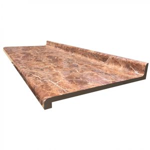 Cubierta Postformada 90° 500 x 3000 mm Marmol Salamanca