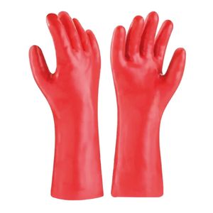 Guante PVC Rojo 14