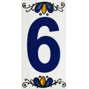 Número Cerámico N°6