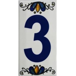 Número Cerámico N°3
