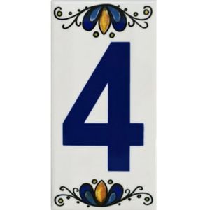 Número Cerámico N°4