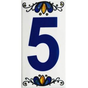 Número Cerámico N°5