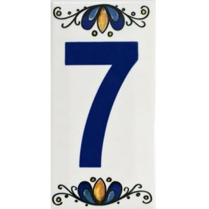 Número Cerámico N°7