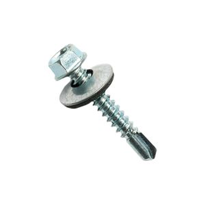 Tornillo Hexagonal + Golilla con Sello 1/4" x 4 1/2" 100 un
