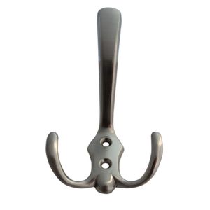 Gancho Percha Triple Mini Níquel