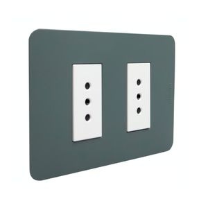 Placa Armada Enchufe Doble 10 A 250V Agave