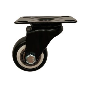 Rueda Pu Sin Freno 40 mm 25 kg Negro