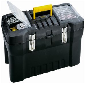 Caja De Herramientas Cierre Metálico 20" Negra