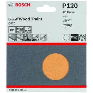 Disco Lija Para Madera 4 1/2" Grano 120