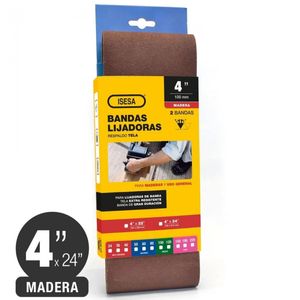 Lija De Banda 4 x 24" Grano 80 2 un