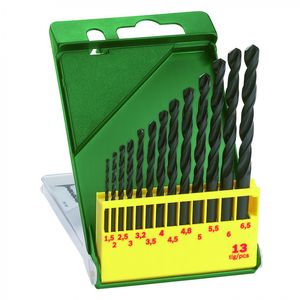 Set De Brocas HSS-R Para Metal 13 pz