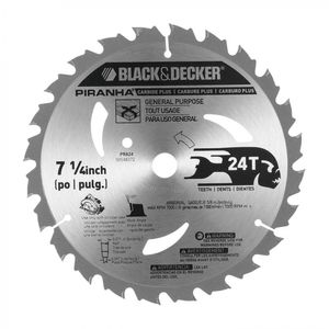 Disco De Sierra Circular 7 1/4" 24 Dientes B&D