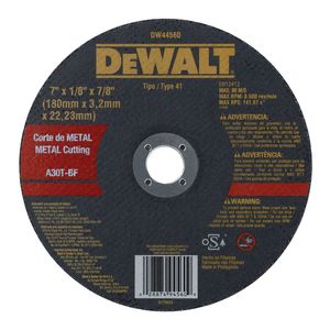 Disco De Corte Metal 7" x 1/8" x 7/8"