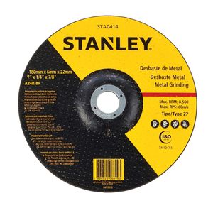 Disco Desbaste Para Metal 7 x 1/4 x 7/8" Stanley