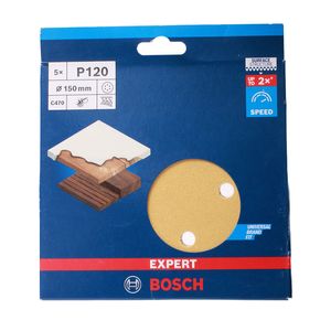 Disco Lija Para Lijadora 6" Grano 120 5 un