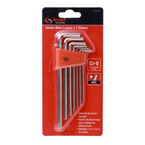 Llaves Allen Largas 1,5 a 6 mm 7 pz