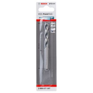 Broca HSS Point Teq Para Metal 6 mm