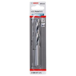 Broca HSS Point Teq Para Metal 8 mm