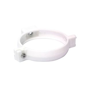 Abrazadera Tubo Bajada PVC 80 mm Blanco