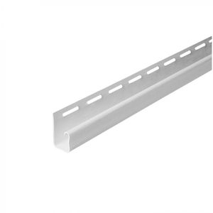Perfil J Rígido 1/2" 3,8 m Blanco PVC