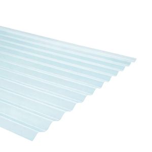 Plancha Fibra De Vidrio Ondulado 0,5 x 910 x 1220 mm Natural