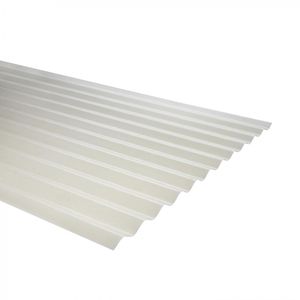 Plancha Fibra De Vidrio Premium Ondulado Luz Difusor 0,7 x 850 x 2500 mm