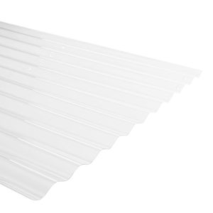 Plancha Policarbonato Ondulado 0,5 x 812 x 2500 mm Transparente