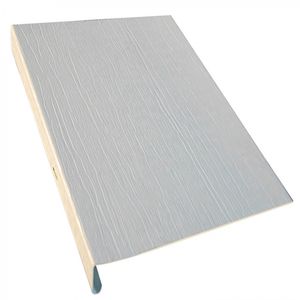Tapacanto con Veta 0,2 x 3,8 m Blanco PVC