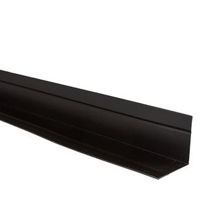 Perfil Siding Metálico Esquinero Interior 4 cm 2 mm 3 m Negro