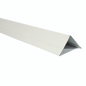 Perfil Siding Metálico Esquinero Exterior 4 cm 2 mm 3 m Blanco