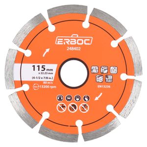 Disco diamantado segmentado 4 1/2" Erboc