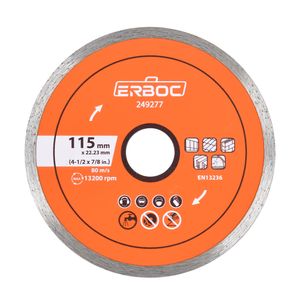 Disco diamantado continuo 4 1/2" Erboc
