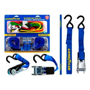 Set De Correas y Cuerdas Con Trinquete 12 pz