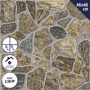 Cerámica Piso 46 x 46 cm 2,58 M2 Cuzco Beige
