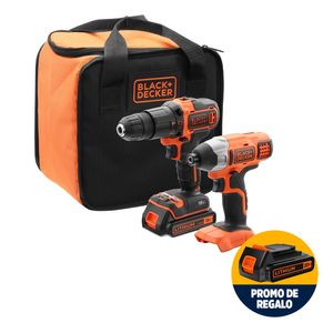 Combo Taladro Percutor + Atornillador De Impacto 20V