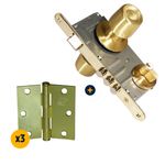 Combo-Cerradura-De-Embutir-Pomo-Acceso-Exterior-Fijo-Urbano-B60-Bronce-Brillante-Bisagra-L88-3-x-3-Bronce-3-un-PK210_1