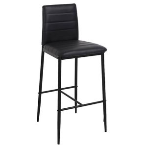 Silla Bar Acolchada Negra