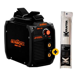 Combo Soldadora Inverter Mma 140 + Electrodo 6011 3/32"" 1Kg